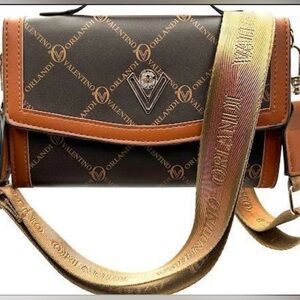 Valentino Orlandi Printed Logo Shoulder Bag